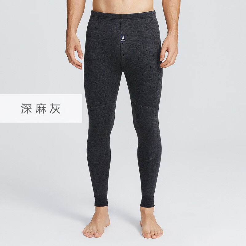 花花公子加厚加绒男士保暖裤男羊毛护膝打底保暖内衣男秋冬棉裤男加绒