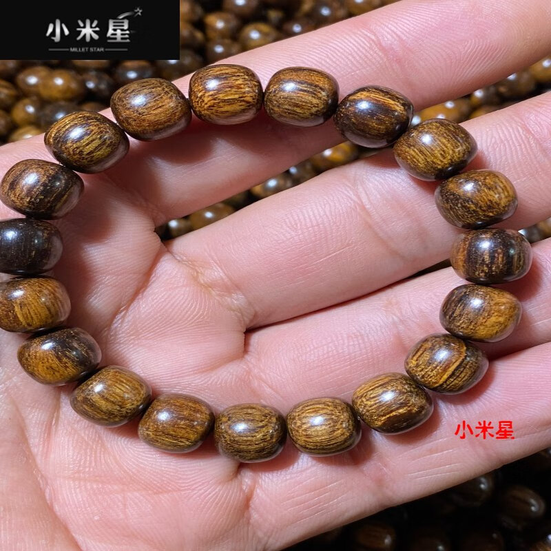 珠佩丽贡木手串巴布亚贡木手串1011老型文玩盘玩手链正宗沉香玉化老料