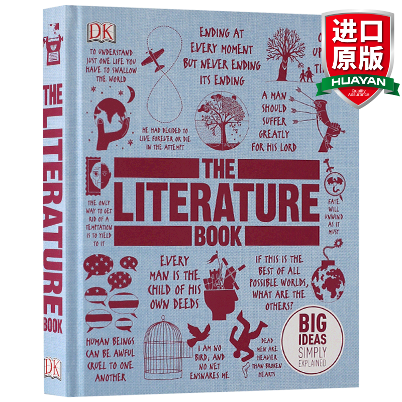 英文原版小说 DK文学百科 The Literature Book 人类的思想百科丛书 DK百科系列 全英文版