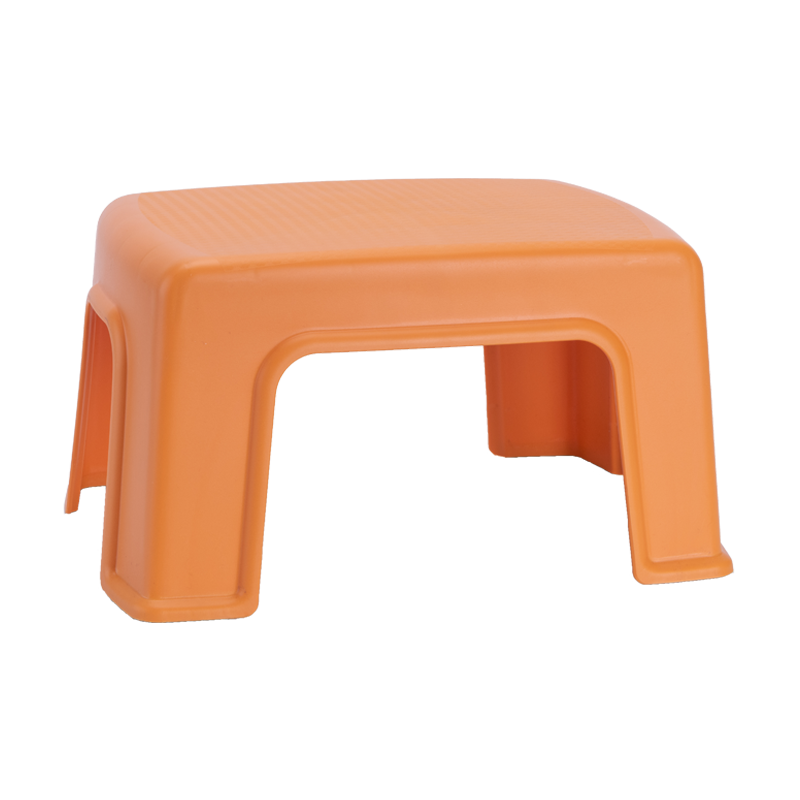 好尔塑料凳子客厅加厚矮凳小板凳迷你小号枫叶黄2个装