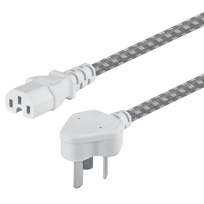 包尔星克 耐高温品字尾电源线三芯铜带插头成品10a大功率通用型电饭锅