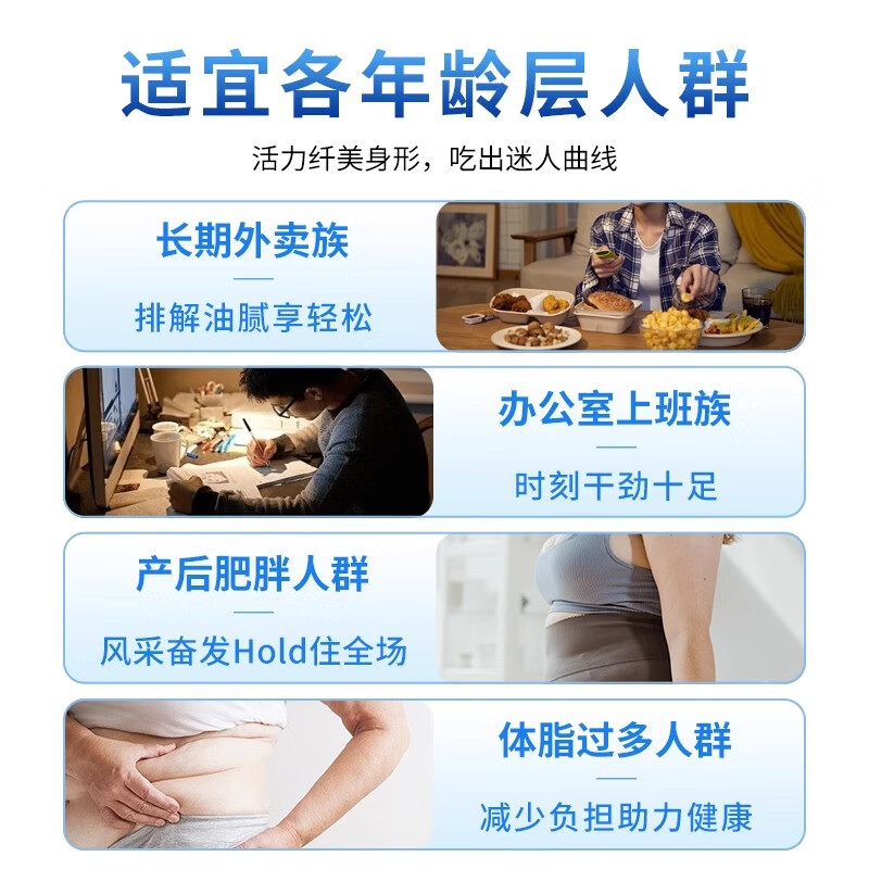 同太和TOATLHEAL日本排油丸膳食纤维阻断碳水脂肪油糖吸收减肥瘦肚子燃脂大餐救星 60粒/盒（实惠五盒装）5个月量