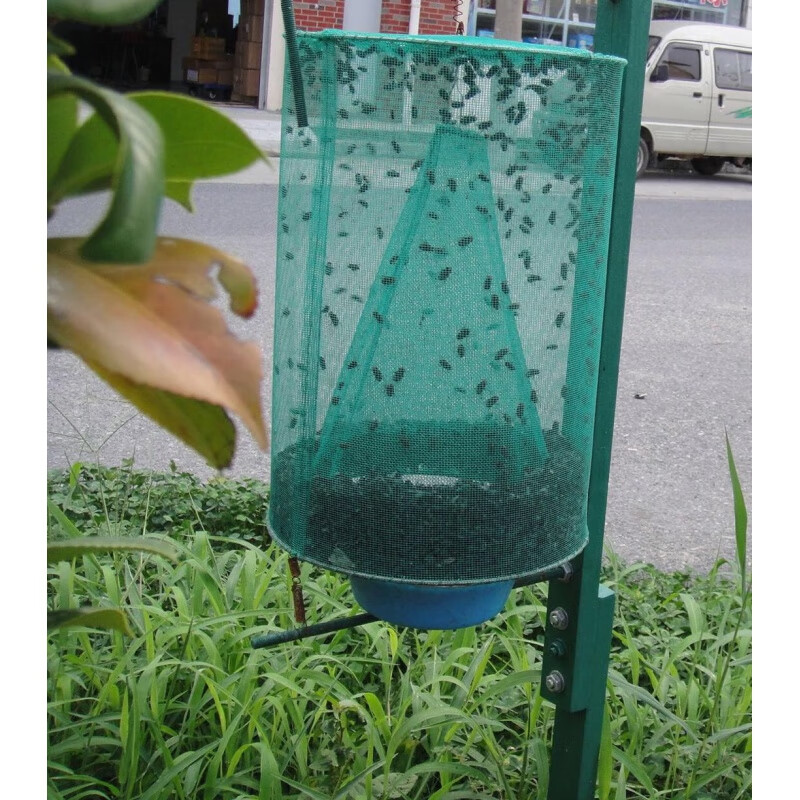 款适用苍蝇笼 折叠式捕蝇笼 家用捕蝇器 捕苍蝇笼子 捕蝇神器 钩子款