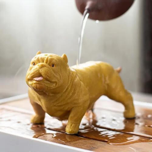 创京懿选【达观说器】慢城56变色斗牛犬精品茶宠手工创意居客厅茶室