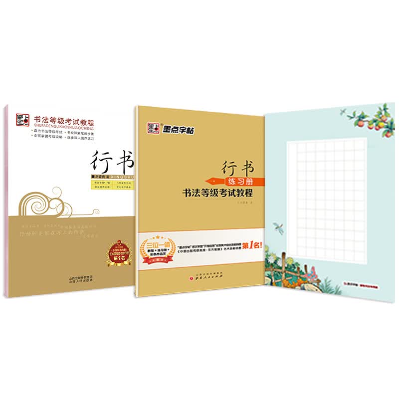 墨点字帖 行书字帖硬笔书法钢笔字帖 书法等级考试教程