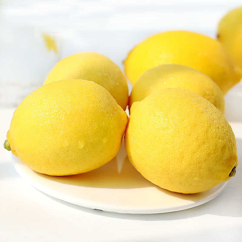 【精选S级】现摘柠檬新鲜一级大果柠檬片泡水新鲜安岳黄柠檬水果批发果园直发 2斤装4-6个大果