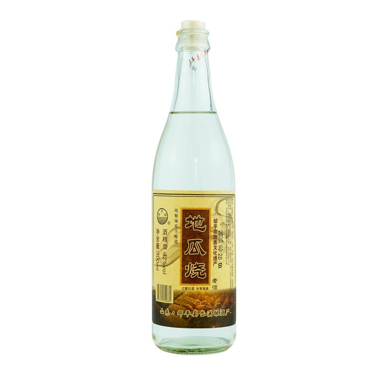 溪河源地瓜烧老酒 邹平非遗工艺 纯粮地瓜干酿造 42度 500ml 单瓶装