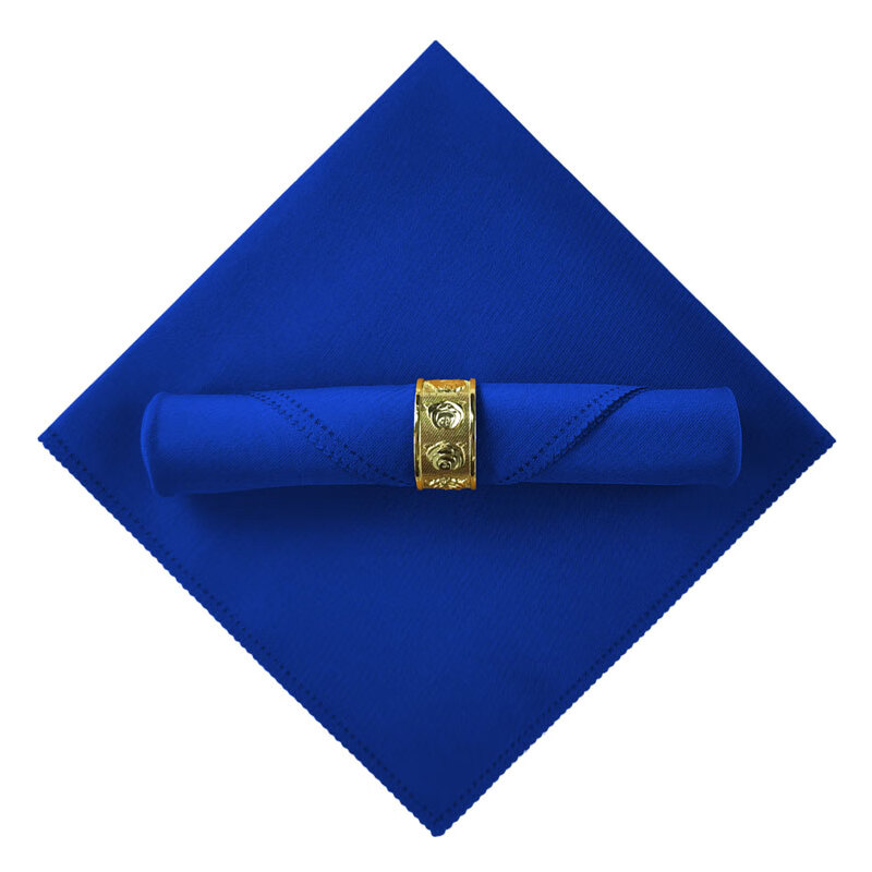 纤水纺10条折花口布酒店用西餐厅餐布饭店加厚擦杯餐巾布纯色西餐巾