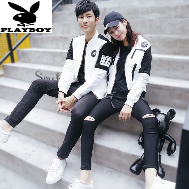 花花公子情侣外套春秋秋款2023新款潮流春秋装不一样小众法式特别的