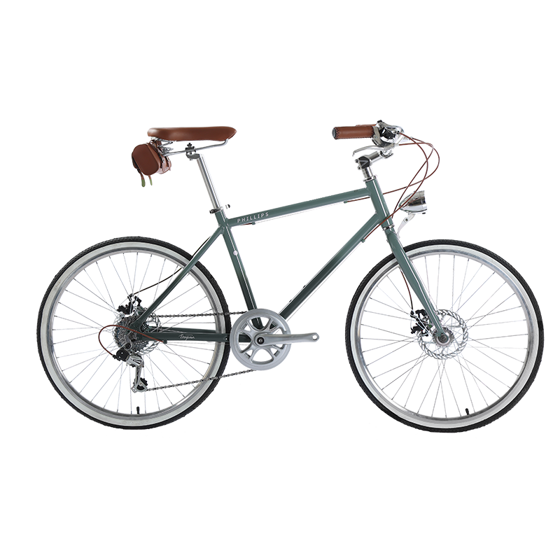 菲利普（PHILLIPS）Benjamin系列公路自行車女男式成人變速超輕平把城市代步城市單車 「 　枷　　鎖　」荷蘭把 7速 26英寸 7  速/免安裝版