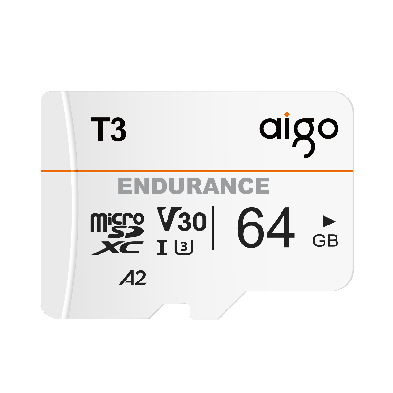 爱国者64GB存储卡T3：超长时间连续写入，经久耐用
