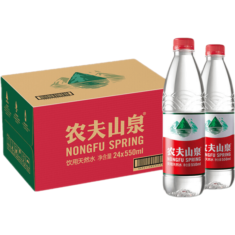ũɽȪ Ȼˮ 550ml ƿװˮ װ 24ƿ 26.9Ԫ(ȯ)