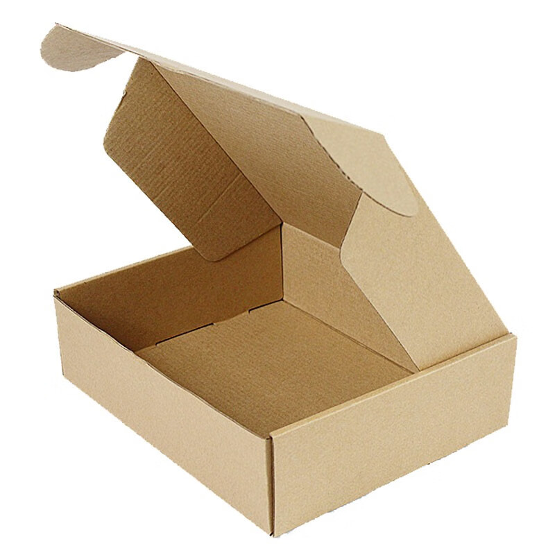 伏达 飞机盒 快递纸箱包装盒收纳盒 服装快递打包扁纸盒子可定做 三层特硬 F2(230*130*70mm) 100只