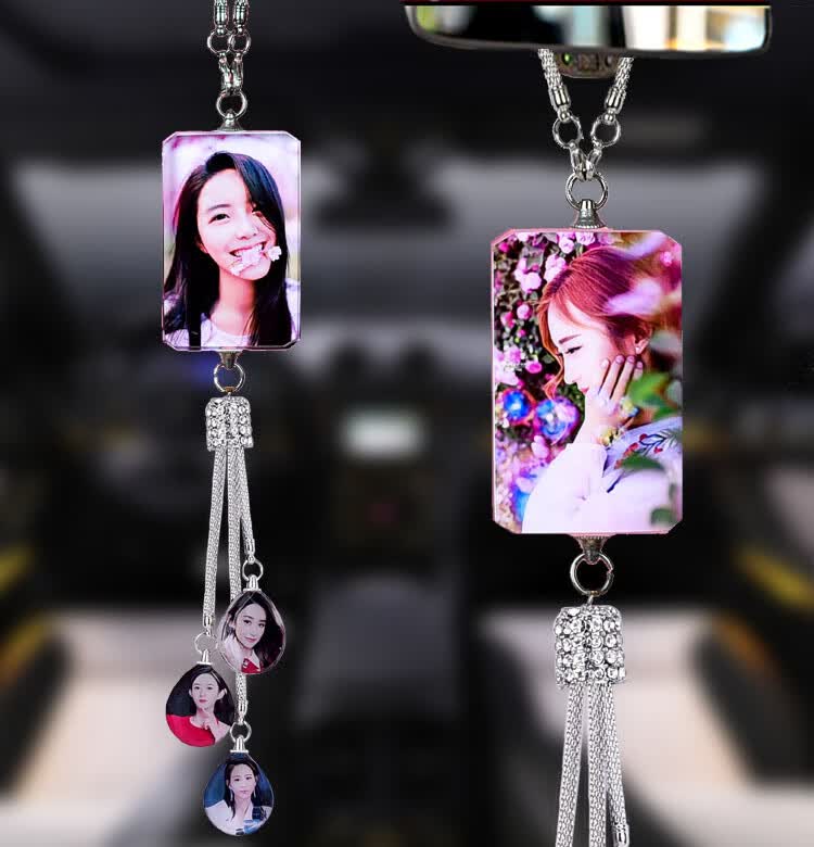 汇瑛蒂允和美汽车挂件定制照片车吊坠挂饰女神款网红摆件车内装饰用品