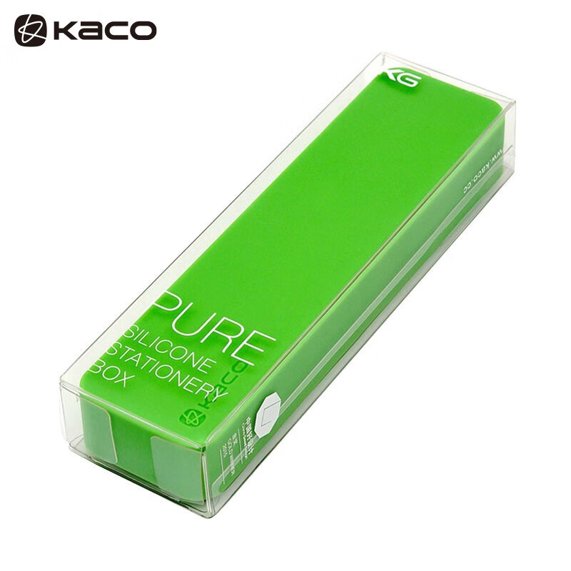 kaco铅笔盒创意简约硅胶多功能笔盒学生笔袋女男文具盒办公收纳盒韩版