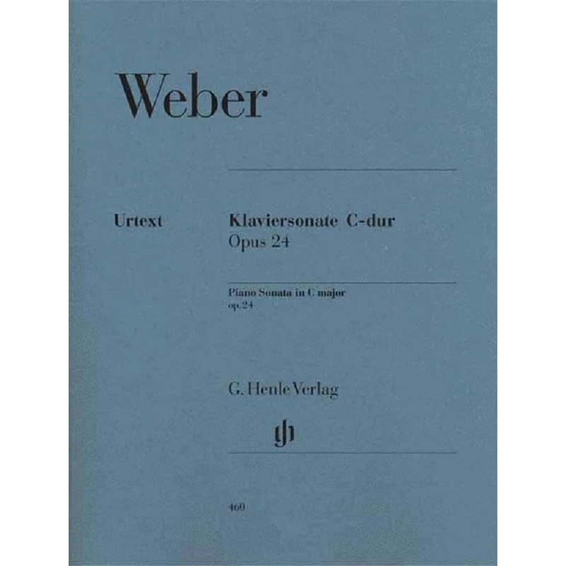韦伯 C大调奏鸣曲op24 钢琴带指法 亨乐 Weber Piano Sonata HN460