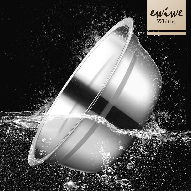 EWIWE 不锈钢盆筛五件套腌肉调料盆洗菜和面盆淘米盛菜沥水篮沙拉盆米筛味斗厨房家用套装 20-22-24-26cm盆+26cm筛