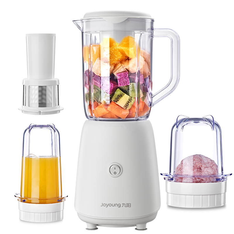 九阳（Joyoung）榨汁料理机 多功能易清洗家用1升搅拌机 打米糊果汁机婴儿辅食机 三杯配置L10-L191