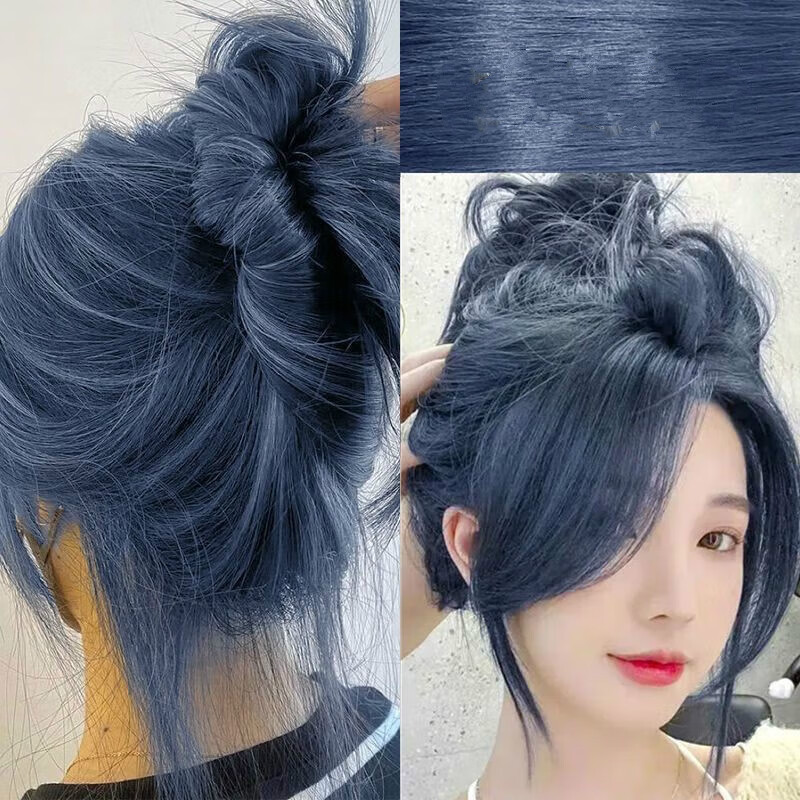 爱琳伊尔(ailinyier)免漂蓝黑色染发剂自己染染发膏男女生染发h 鸢尾