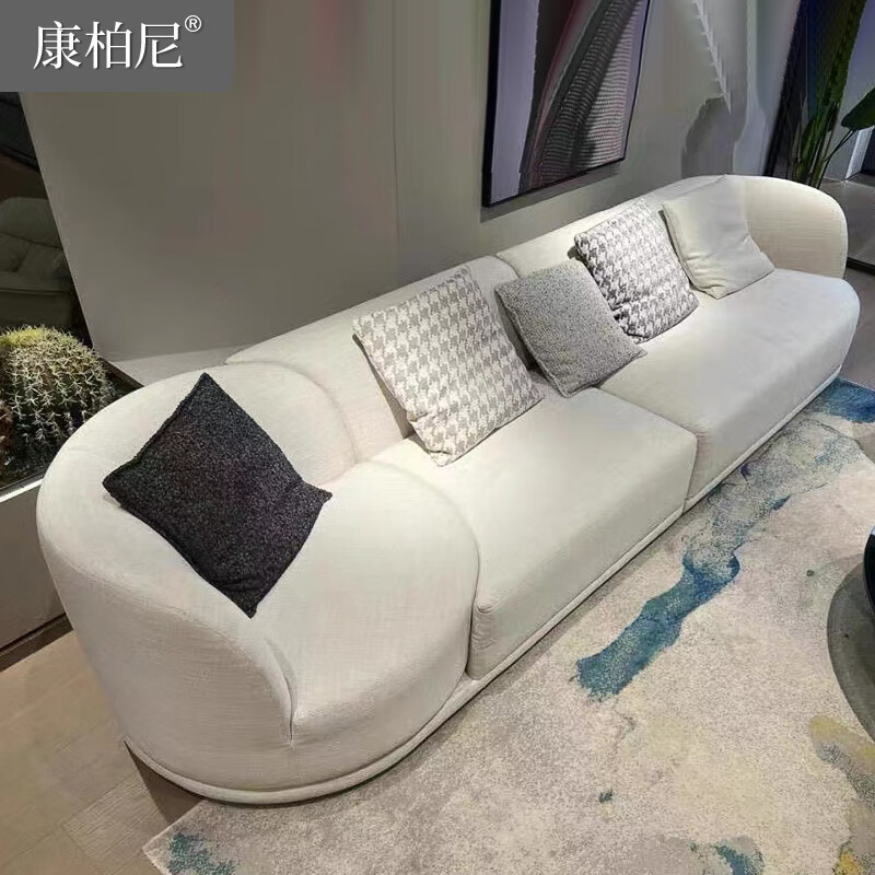 康柏尼 22年全新意大利设计师创意旋转沙发意式极简功能组合旋转沙发