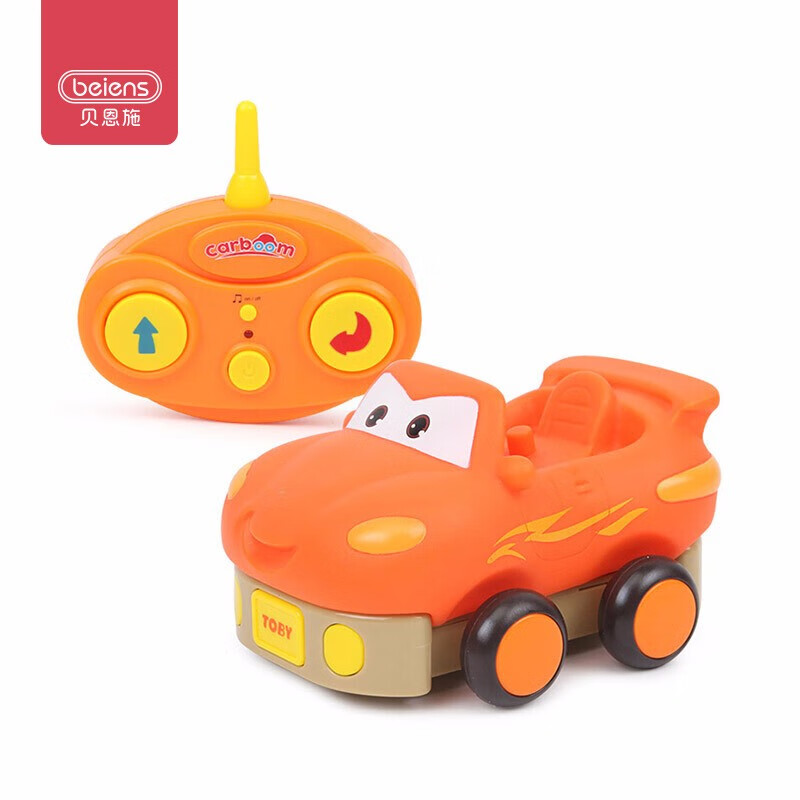 贝恩施 儿童玩具 男孩 女孩玩具 灯光音乐卡通遥控车 无线遥控玩具车车模T4