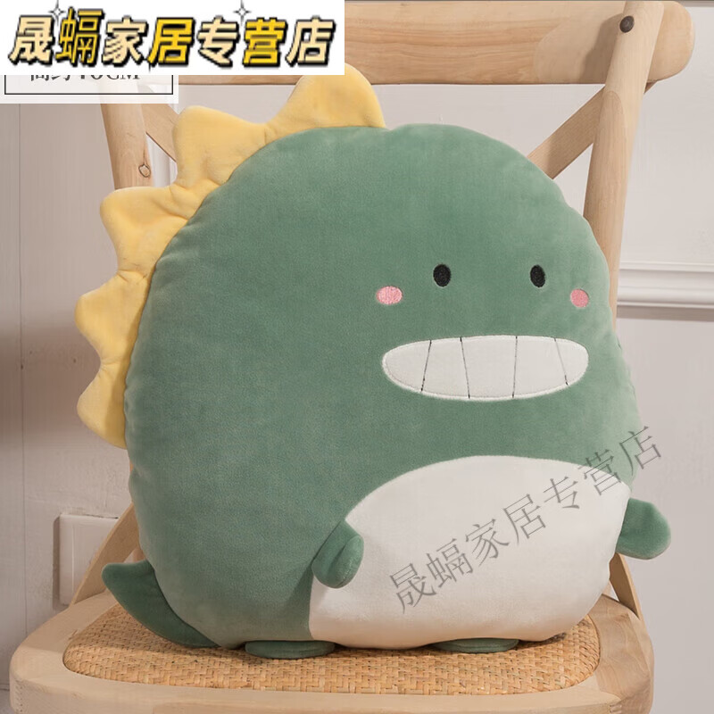 抱枕床头靠垫客厅沙发办公室椅子学生靠枕靠背腰枕车腰靠 恐龙-桃乐西