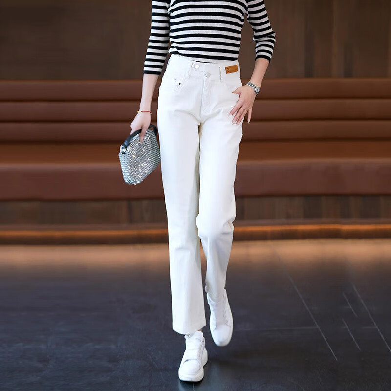 休闲直筒烟管裤女士2023秋季新款垂感显瘦百搭小个子九分哈伦裤女