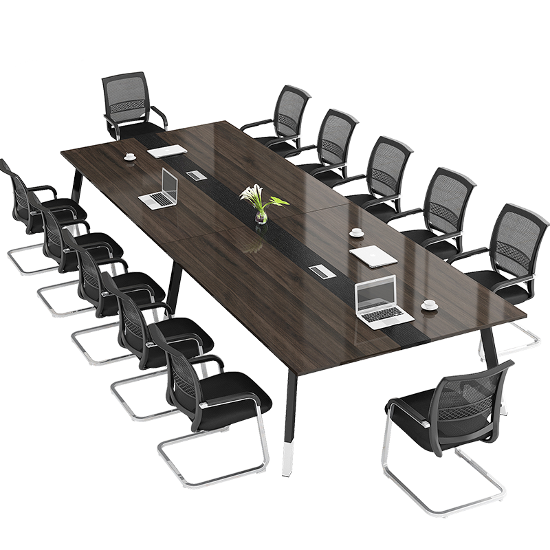 圣黎 办公家具会议桌长桌现代简约洽谈培训桌椅组合长方形办公桌 3.0*1.3米会议桌(不含椅)