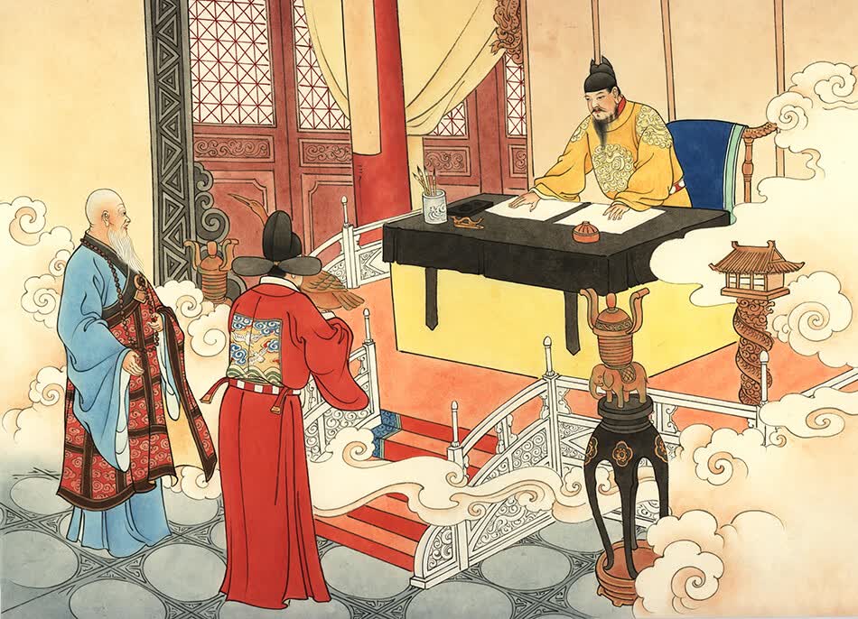 故宫探秘：降龙伏海（双语彩绘 宣纸珍藏）详情图