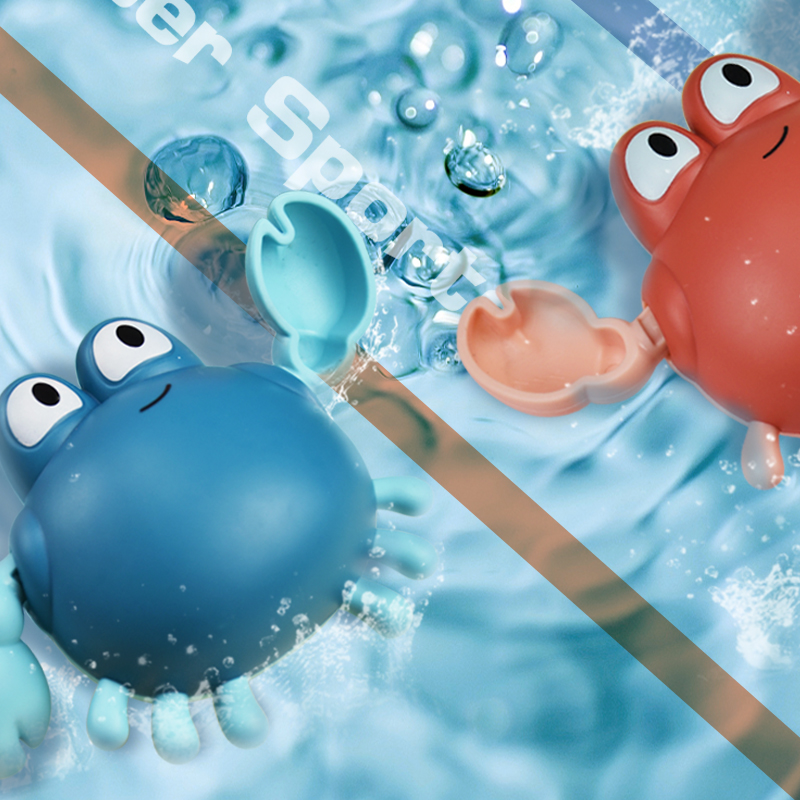 小霸王宝宝洗澡玩具儿童戏水沐浴会游泳的小动物婴儿抖音小孩子沐浴