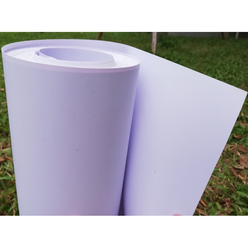 pvc卷材塑胶板pet软薄膜pc片材高透明塑料板硬片挡风防水塑料板材 亚白色0.2毫米*61厘米*5米不剪断