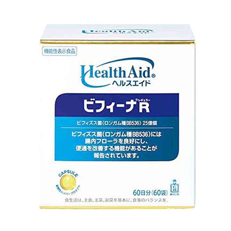 森下仁丹（Jintan）【日本直邮】 森下仁丹Health Aid 益生菌乳酸菌 通肠道菌群 便秘 1盒 1g R款 25亿活性 60日量