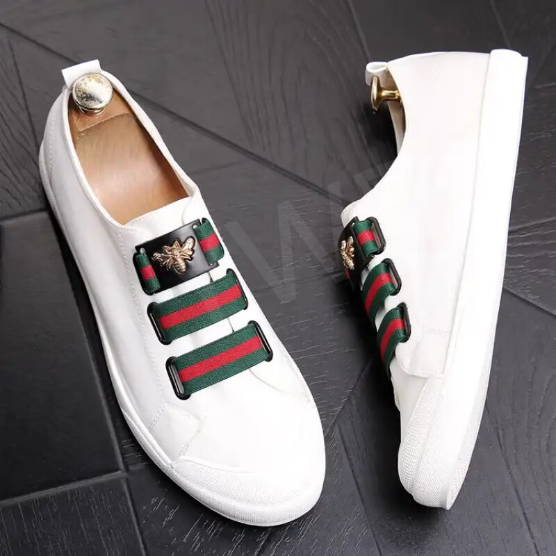 帕达索春季新款韩版潮流男鞋ga0459 ga0459白色 38