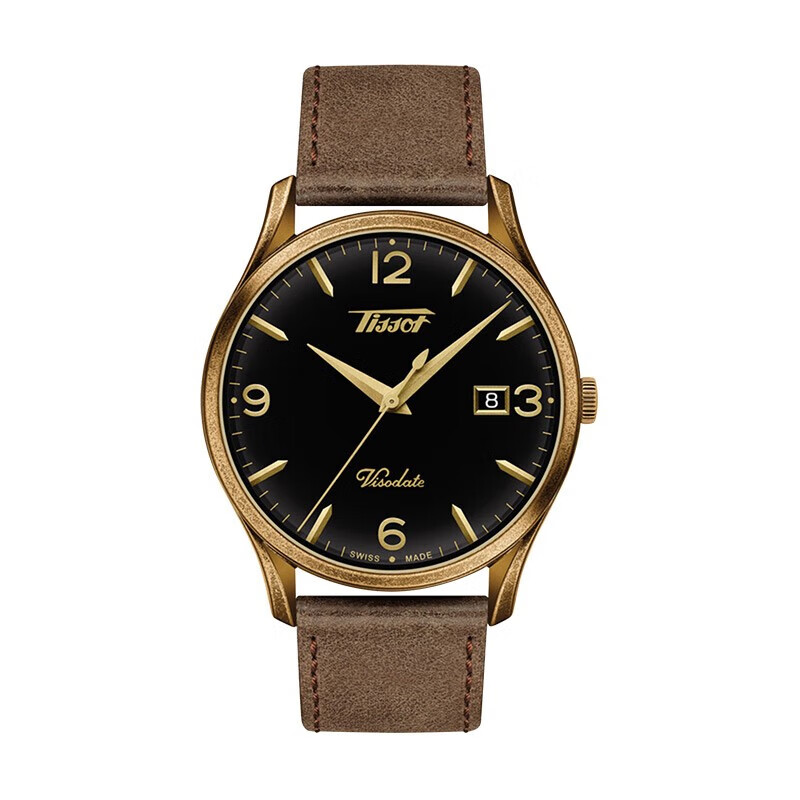 天梭(tissot)瑞士手表 唯思达系列腕表 皮带石英男表商务休闲腕表 t