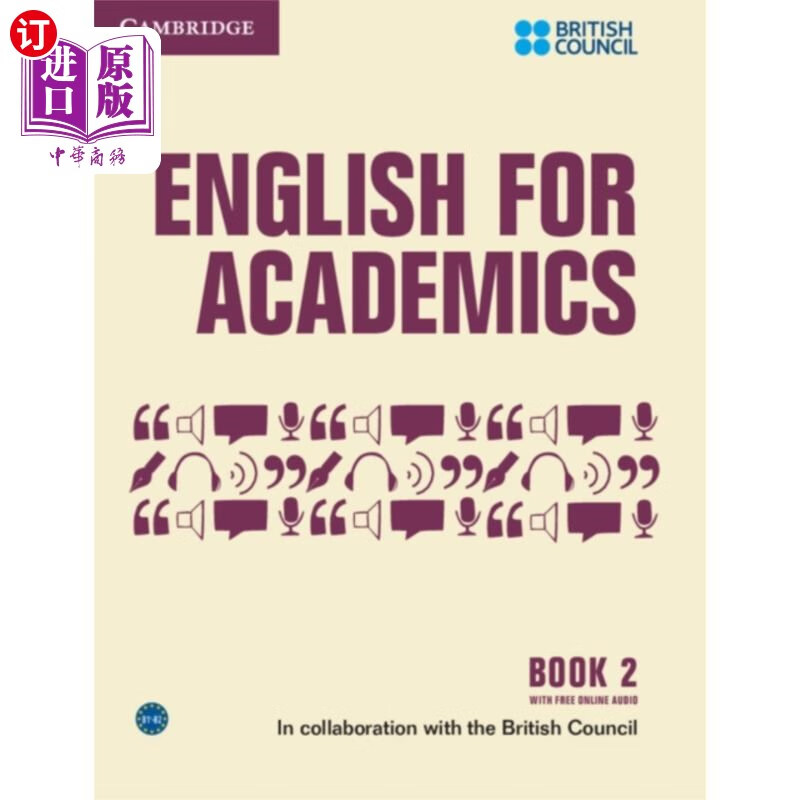 海外直订english for academics 2 book with online audio 学术英语2