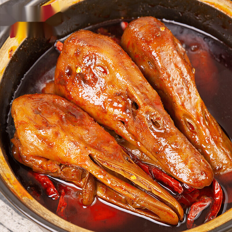 贝棋禾【鸭头】衢州鸭头8个独立包装特产麻辣卤味小吃零食充饥