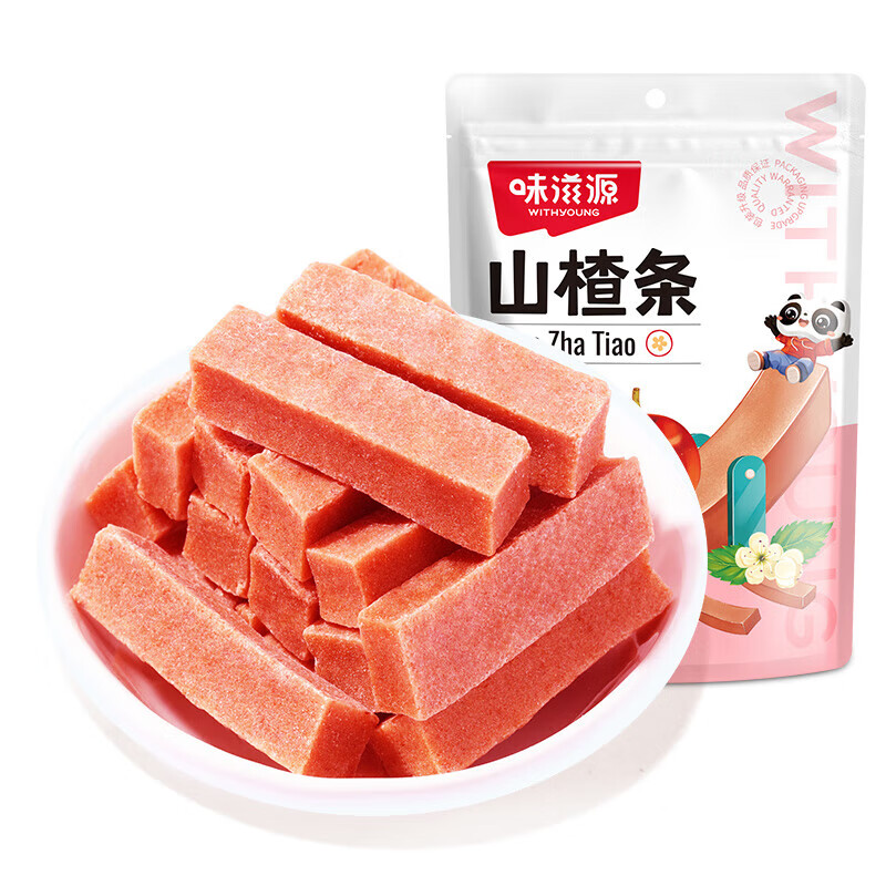 味滋源休闲零食干货坚果干果炒货年货团购礼盒 追剧宅家小点心 山楂条120g/袋