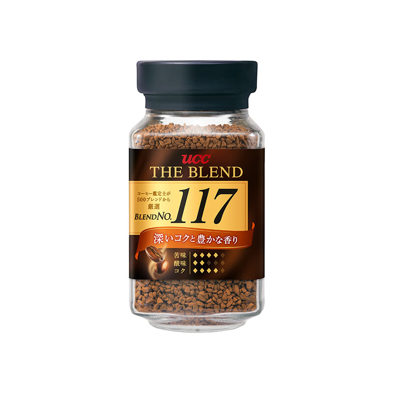 悠诗诗（UCC）117 速溶咖啡粉 90g 冻干黑咖啡 