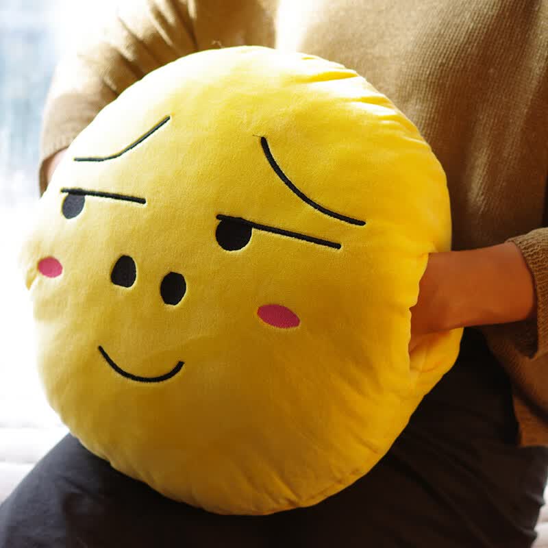 优羽暖手滑稽抱枕二次元插手卡通表情包动漫抱枕暖手宝捂创意靠垫恶搞
