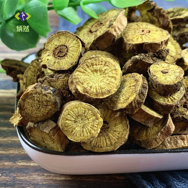 炳然黄芩500克g黄芩片干黄芩根茶黄芹土金根中药材磨黄芩粉