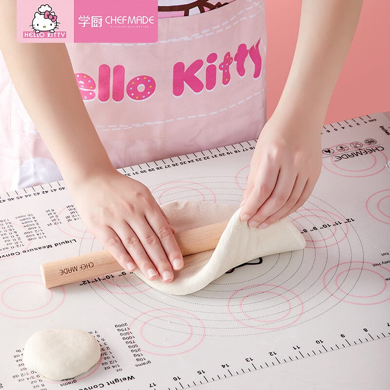 学厨凯蒂猫硅胶揉面垫食品级防滑烘焙案板厨房擀面面食包子饺子和面垫