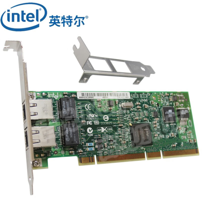 英特尔（Intel） PWLA8492MT双口PCI网卡82546千兆服务器PRO/1000MT原装