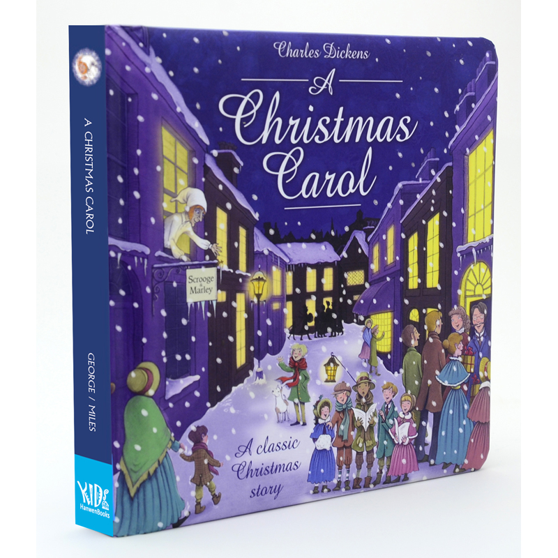 英文绘本原版 christmas carol 圣诞颂歌 扫码听中英文音频情商益智