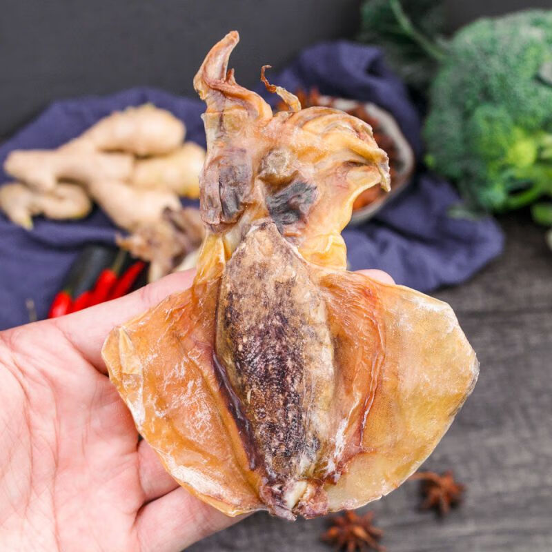 金唐淡曬墨魚干新鮮烏賊干貨海鮮目魚干海產(chǎn)品特產(chǎn)干貨 200g