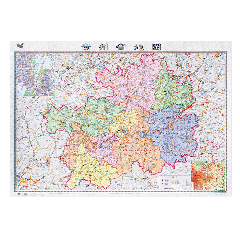 2023年 贵州省地图挂图 1.1x0.