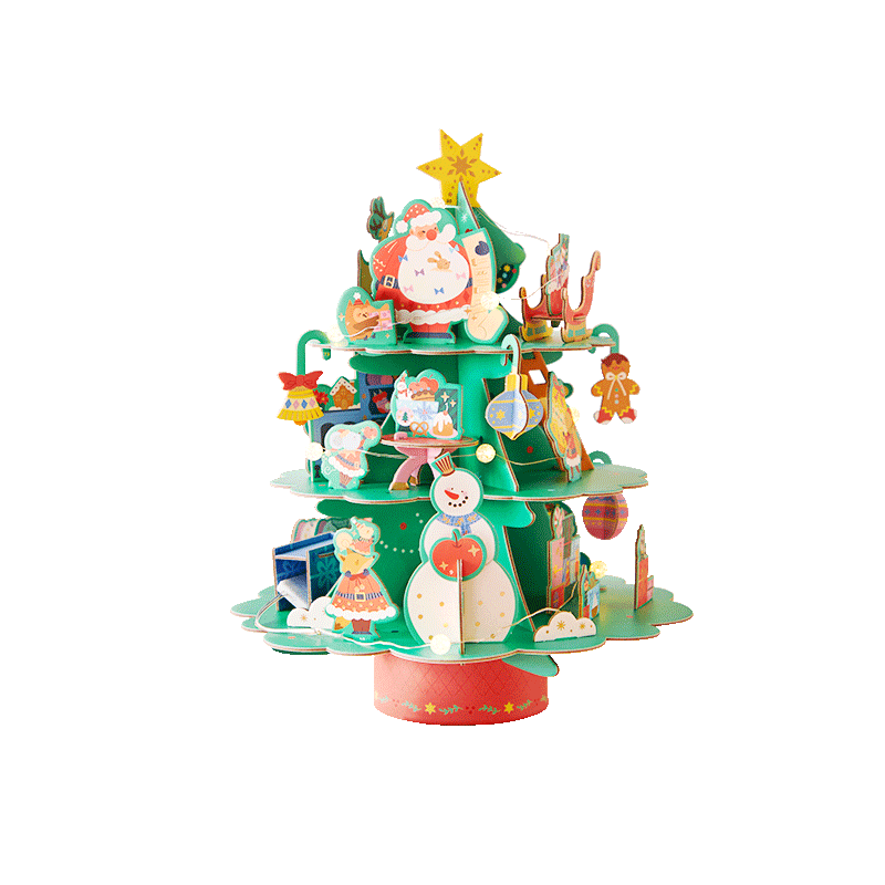 ��¹��MiDeer����ͯ����ֹ�DIY����ʥ������ת����ʥ���ڰ�����-�ֶ�����ƴͼ 60.9Ԫ