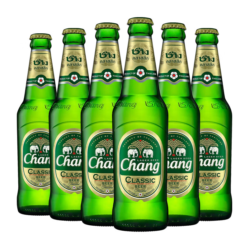 泰象（Chang Beer）泰国原装进口 双象象牌 泰国大象啤酒 咖啡拉 泰象啤酒320ml* 1 1mL 6瓶 ml