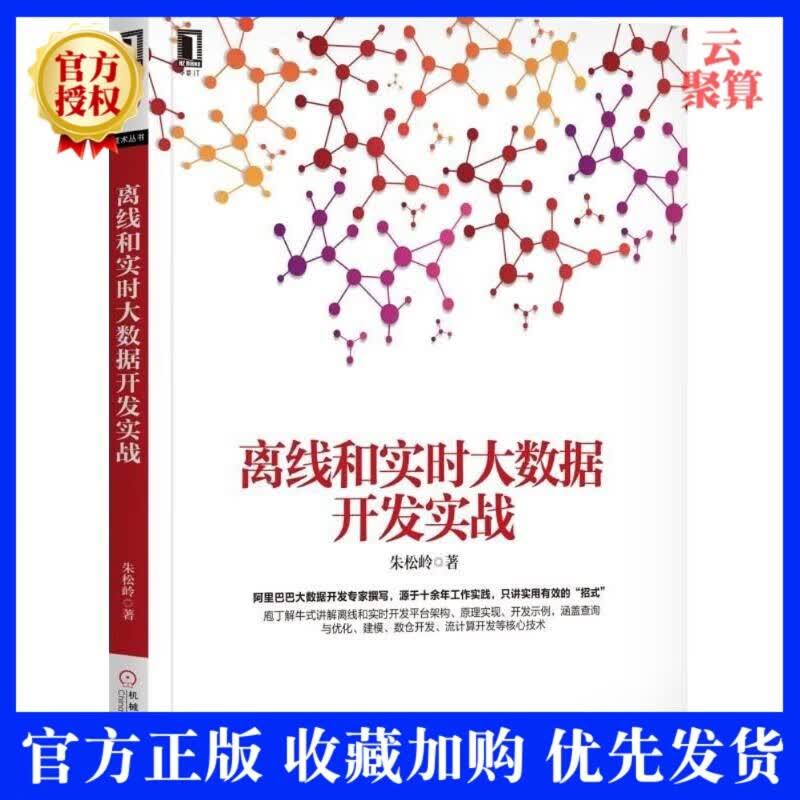 【官方正版】 离线和实时大数据开发实战 朱松岭  大数据处理技术书籍 离线实时开发平台架构 原理实