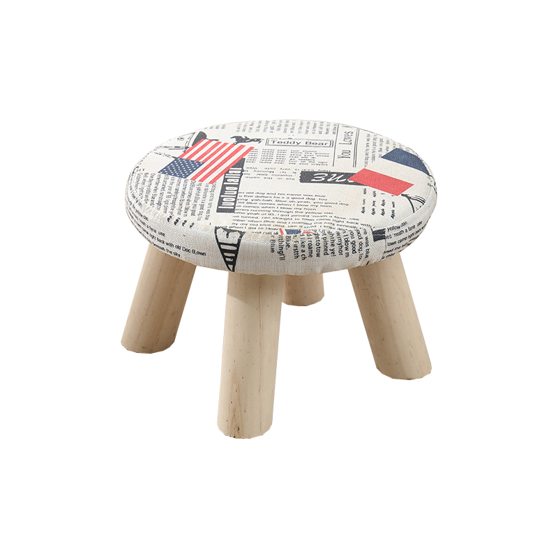 梵爱 布凳 换鞋凳 圆凳 创意小凳子*1 布凳子1个(颜色随机)