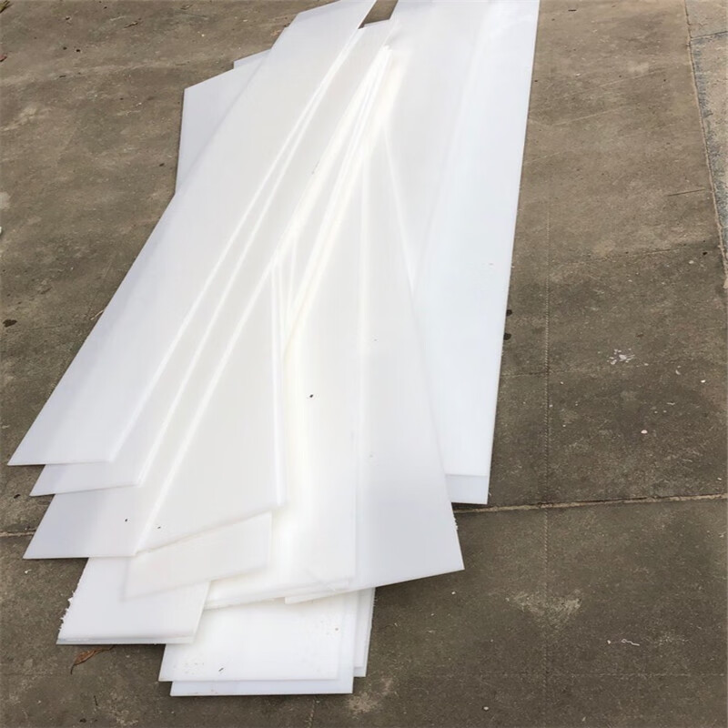 聚四氟乙烯楼梯板5mm防震滑动支座白色0.5-10厚塑料片垫板定制 定制